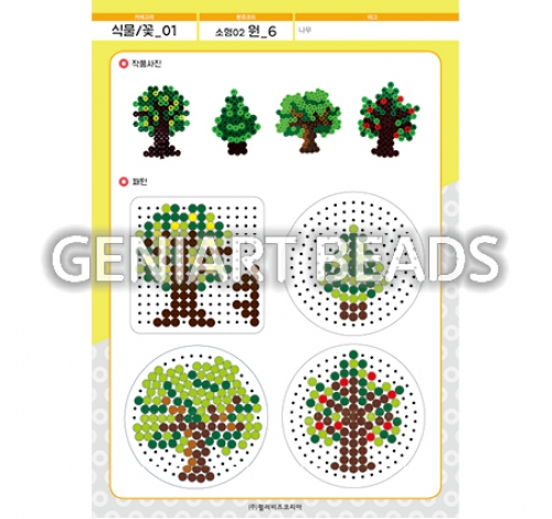 [S-051-6]식물,꽃-소형01_사각,소형02_원-나무