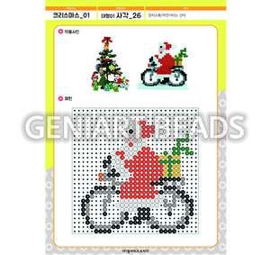 [S-021-26]크리스마스-대형01_사각-장식소품,자전거타는산타